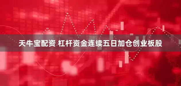 天牛宝配资 杠杆资金连续五日加仓创业板股