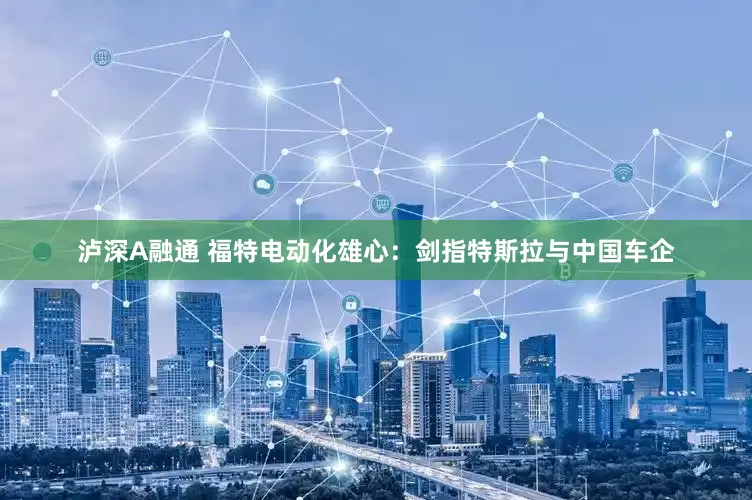 泸深A融通 福特电动化雄心：剑指特斯拉与中国车企